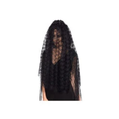 Très Long Voile Noir De Veuve