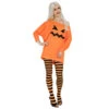 Tunique Citrouille Pour Femme -Boutique De Carnaval D'Halloween Tunique citrouille pour femme