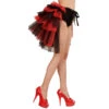 Tutu Burlesque Rouge Et Noir Queue De Pie