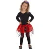 Tutu Rouge Décoré D'araignées, Pour Enfant