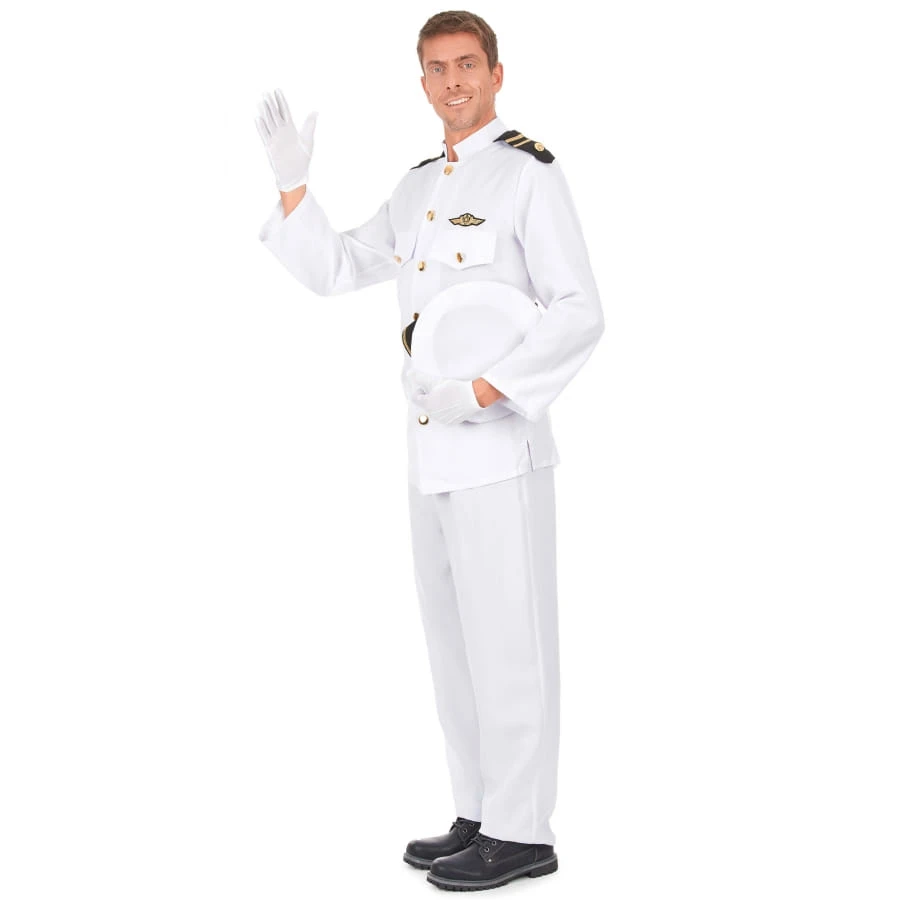 Uniforme Blanc D'officier De La Marine Pour Homme 4 Uniforme Blanc D'officier De La Marine Pour Homme – Image 2