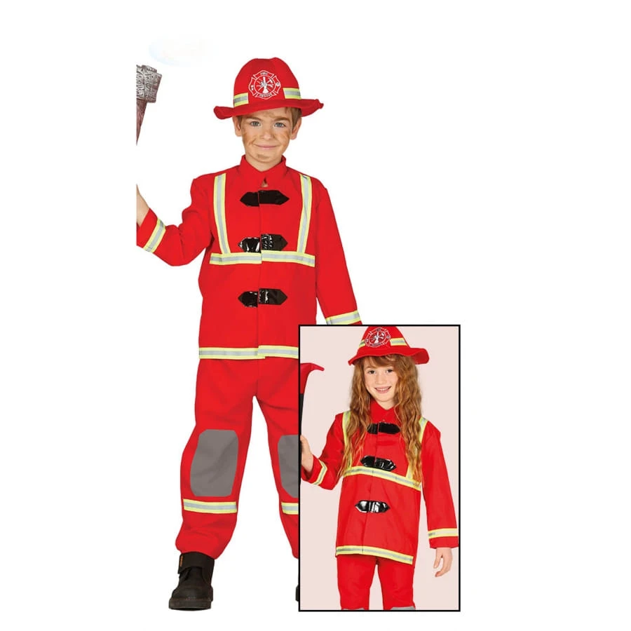 Uniforme De Pompier Rouge Pour Enfant 4 Uniforme De Pompier Rouge Pour Enfant – Image 2