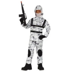 Uniforme De Soldat Camouflé Du Grand Nord, Enfant