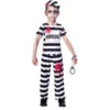 Uniforme De Zombie Prisonnier Rayé Pour Enfant -Boutique De Carnaval D'Halloween Uniforme de zombie prisonnier raye pour enfant
