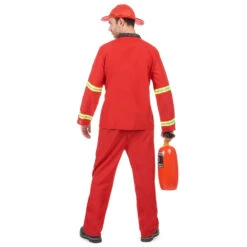 Uniforme Rouge De Pompier Pour Adulte 9 Uniforme Rouge De Pompier Pour Adulte -Boutique De Carnaval D'Halloween Uniforme rouge de pompier pour adulte 24067