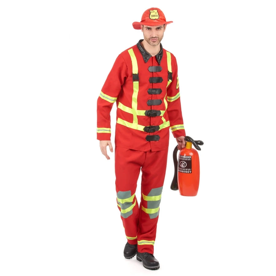 Uniforme Rouge De Pompier Pour Adulte 3 Uniforme Rouge De Pompier Pour Adulte