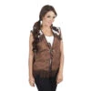 Veste Marron Style Western Pour Femme -Boutique De Carnaval D'Halloween Veste marron style western pour femme