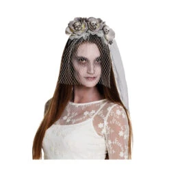 Voile De Mariée Gothique Et Têtes De Mort